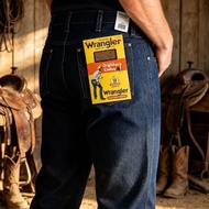 Wrangler 13MWZ Raw Denim Jeans, American Style, Unremoved Straight Grip
Men's raw color trousers, si