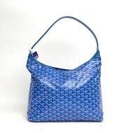 GOYARD BohemeHoboBag子母腋下包藍色PVC銀扣