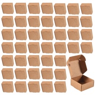 [themremain]-100Pcs Kraft Paper Box Nice Kraft Box Packaging Box Small Size