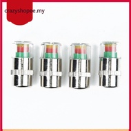 [CRAZYSPE]4pcs Car Valve Tyre Cap Dust Monitor Wheel Tire Pressure 32-36 PSI Sensor