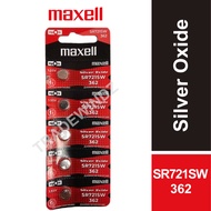 🔥 [MAXELL JAPAN] Watch Battery Batteries Silver Oxide 1.55V SR721SW - 362 / 361 / AG11 5pcs PROMO Ba
