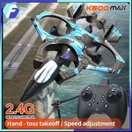 K500 Max Foam Fighter RC Airplane with 2.4G Remote Control, 360-Degree Stunts, and Multiple Battery 