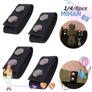 MIHAN 1/4/8Pcs Belt Buckle Portable Double Snaps Sports Nylon Strap