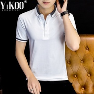 G&MN Polo shirt for men Short-sleeve Business Solid Shirt Polo homme Casual Men Clothes Fashion Tshi