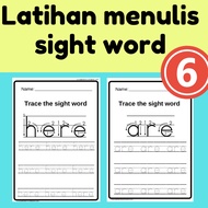 [60-6] Latihan menulis sight word | sight word writing worksheet (6/11)