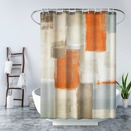 180x180cm Plaid Shower Curtains Bathroom Curtain Frabic Waterproof Polyester Bathroom Curtain with Hooks