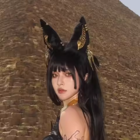 Anubis Ears Headdress JK Girl Kawaii Fox Ears Headband Anime Hairpin Headwear Halloween Party Cospla