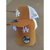 Baseball cap, adjustable cap, New Era 9 FORTY, Los Angeles Dodgers, mesh breathable curved brim, kha