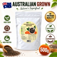 BIOFIZZ Chia Seed 500g with Organic Chia Seed, Halal Chia Seed, Superfood Chia Seed, Biji Chia HMS T