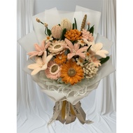 Kawat bulu flower bouquet, Chenille Flower Bouquet ,bunga graduation,bunga hadiah, hari ibu, fuzzy w