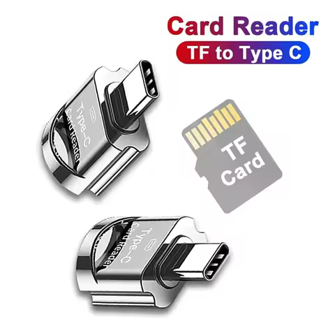 Portable USB Type C Card Reader Type C To Micro-SD TF Adapter Type-C Memory Card Reader For Mobile P