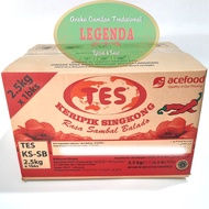 Grilled CassavaKeripik with Balado Sambal Flavor TES 2.5KG