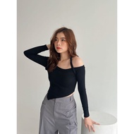 BestStore - Halter Neck Top Kekinian / Kaos Halter / Atasan Wanita Halter Neck Rib /
