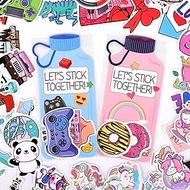 VAINECHAY Stickers Valentines Cards for Kids - 48 Sets Valentine's Day Gifts Classroom Exchange for 