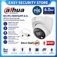 DAHUA IPC-HDW-1639T-A-IL 6.0MP POE IP Network CCTV Camera 6MP HD Dome Indoor Smart Dual Light Mic Vo