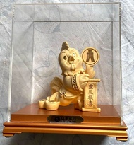 全新 招財大金雞  Justgold 24K 金元寶公鷄 金蛋 靈鳳報喜 擺設 財源滾滾來 好意頭 禮物 好意頭 招財