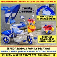 Sepeda Anak Roda 3 (Tiga), Sepeda Roda Tiga Eksotis, Kursi Stroller