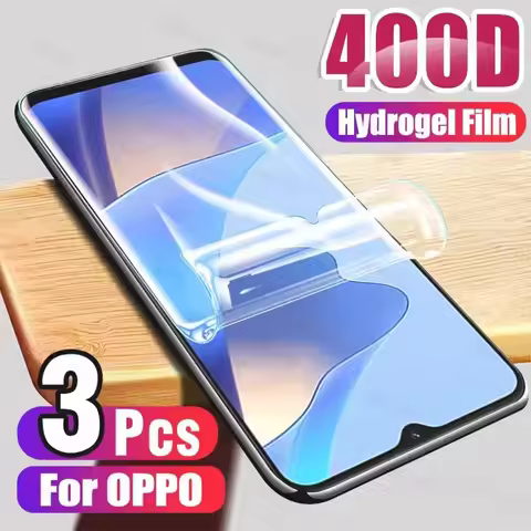 3Pcs HD Hydrogel Film For OPPO A80 A40 A40M A60 A78 A79 A98 A96 A3X A3 Screen Protector