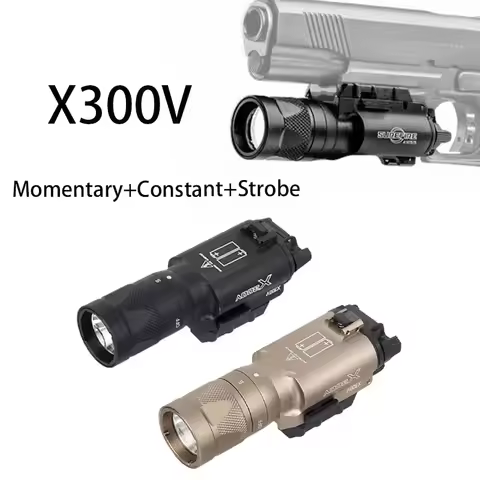 Tactical Ultra X300V Metal Pistol Gun Strobe LED Light Fit 20mm Rail Airsoft Weapon Hunting Flashlig