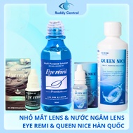 Eye Multi Plus lens soaking water, Anyday Wet lens Eye drops - EyeRemi lens soaking water, Queen Nic