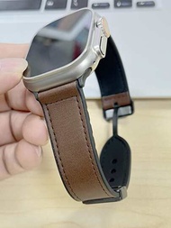 可折疊磁扣矽膠黏貼pu皮革手錶錶帶,適用於apple Watch系列38mm 40mm 41mm 42mm 44mm 45mm 49mm男女適用, Straps For Series Ultra/se/8/7/6/5/4/3/2/1 2023 全新風格pu手錶錶帶,適用於三星4 5 5pro Watch6 Watch6classic 20mm 22mm和fitbit Versa2手錶錶帶