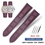 Suitable for Tank Watch Strap Jurchen Pickup Cartier Tank London Solo Kalibo Key Leather Watch Strap