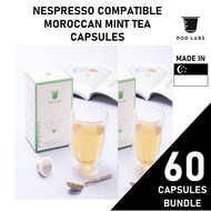 [Bundle of 6 Special] Pod Labs Nespresso Compatible Moroccan Mint Tea Bundle (60 Capsules) EXP:18DEC