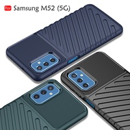 Carristo Samsung Galaxy M52 5G Storm Thick TPU With Shockproof Design Back Case Cover Protection Soft Silicone Casing Phone Mobile Anti Shock Housing