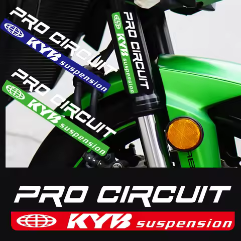2PCS Reflective KYB Fork Sticker Suspension Shocker Damper Motorcycle Accessories Decorate Badge Dec