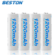 Beston 4pcs AA 1200mAh Rechargeable Battery