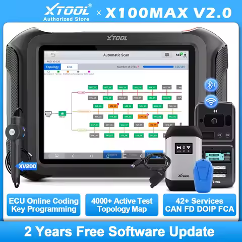 XTOOL X100 MAX Full Key Programmer Auto IMMO Key Fob Key Programming Tool With KC501 All Key Lost Al