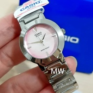 Casio Ladies LTP1191A-4C Dress Quartz Analogue Pink Dial Watch New