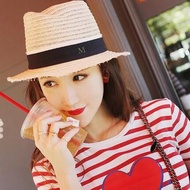 Mũ Rơm Xếp Ly Thời Trang Mùa Hè Cho Nữ Mũ Đi Biển Có Nơ Thắt Nút Che Nắng Mũ Rơm Chống Tia UV Mũ Rơm