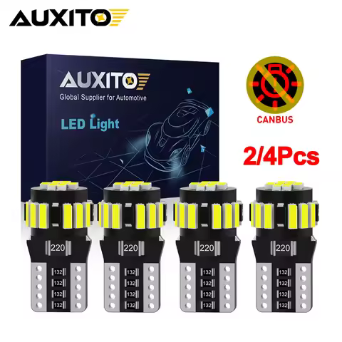 AUXITO 2/4Pcs W5W T10 194 LED Canbus Super Bright For Renault Clio Megane 4 Opel Astra J H Car Inter
