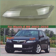 For Mazda 6 M6 2003~2015 Headlamp Cover Shade Headlight Transparent Lens Lamp Shell Masks Plexiglass