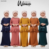 Baju Raya 2023 - Baju Kurung Wawa Hasnuri Mini Modern With Zip Baju Kurung For Kanak Budak Kids Muslimah Fashion