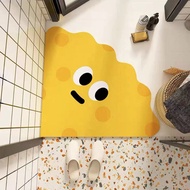 Dreamerhouse Cartoon Fun Bathroom Floor Mats Household Entry Absorbent Floor Mats Toilet Anti-slip Feet Mats