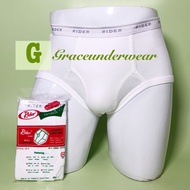 Rider R 125 Men's Underwear Size 32-34-36 White 1 PCS
