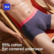 HLA Men's Cotton Underwear, 3-Pack, Breathable Combed Cotton, Boxer Shorts, 10A Antibacterial, Soft,