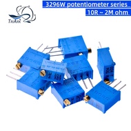 10~50PCS 3296W Potentiometer Precision Adjustable Resistance 100 200 101 201 501 1K 2K 3K 5K 10K 25K