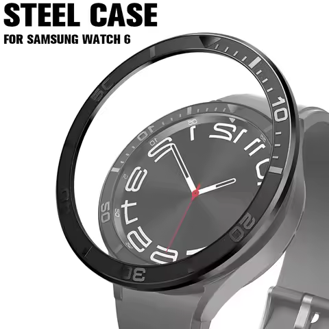 Watch Bezel Ring for Samsung Galaxy Watch6 Classic 43Mm 47mm Stainless Steel Timescale Cover Bumper 