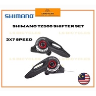 Original Shimano TZ500 Gear Shifter 3x7 Bicycle Shifter Set Ready Stock Malaysia