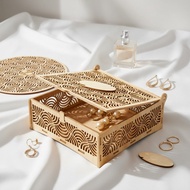 PLYWOOD HAMPERS BOX 13x13x6