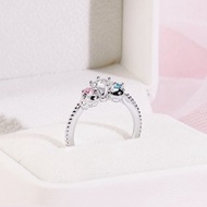 KIKILALA莫桑鑽系列-雙子星莫桑石單鑽純銀戒指