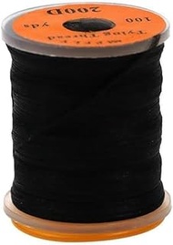 1 Roll Black Strong Fly Tying Thread,Fly Tying Thread Fishing Accessories 100Yard 200D Bass Fishing 
