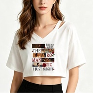 Bruno Mars crop top ladies harajuku dollette y2k jojifuku shirt y2k grunge funny gyaru emo