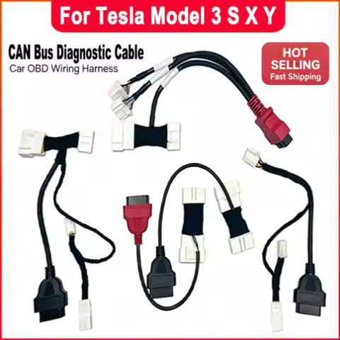 CAN Bus Diagnostic Cable 1 To 3 Splitter Connector Compatible With Tesla Model 3 S X Y For Launch Au