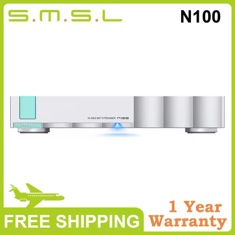 SMSL N100 Hi-Res Net Streamer Player Supports TIDAL Qobuz Airplay DLNA ROON Connection for MQA With 