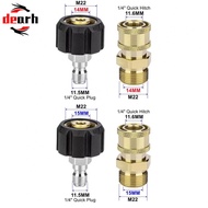 Pressure Washer M22 Coupling with Quick Connect 5000 PSI Swivel Design