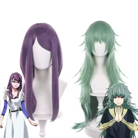 Anime Kamishiro Rize Women 65cm Purple Cosplay Hair Takatsuki Sen Green Gradient Curly Long 95cm Eto